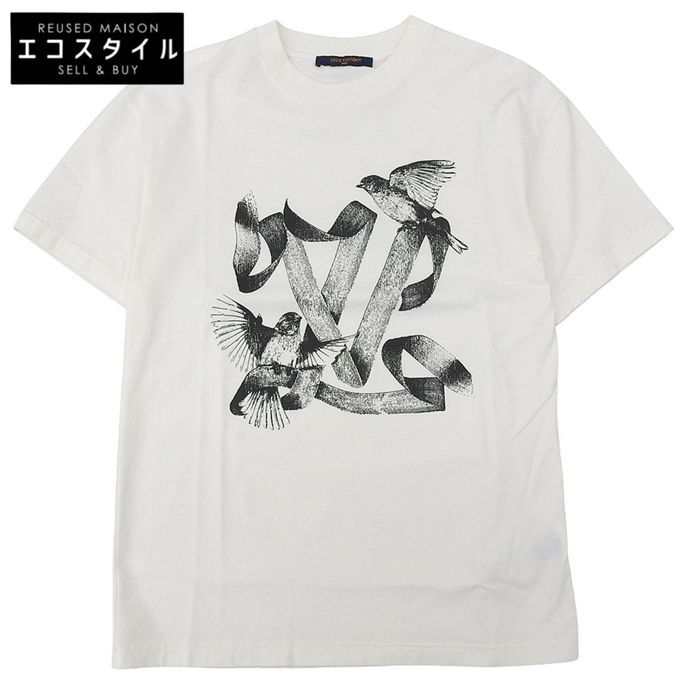 LOUIS VUITTON　ルイヴィトン　プリントTシャツ トップス メンズ ホワイト S RM232 NPG HPY83W　S