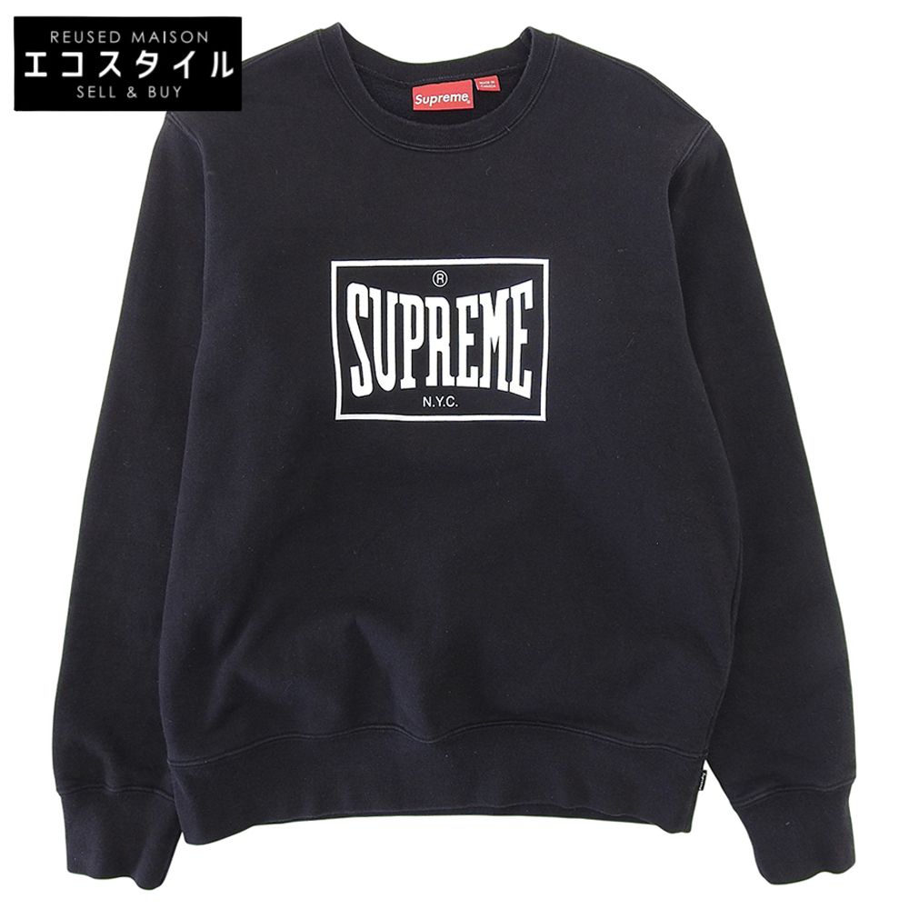 Supreme　シュプリーム　Warm Up Crewneck トレーナー トップス メンズ ブラック S 19SS　S