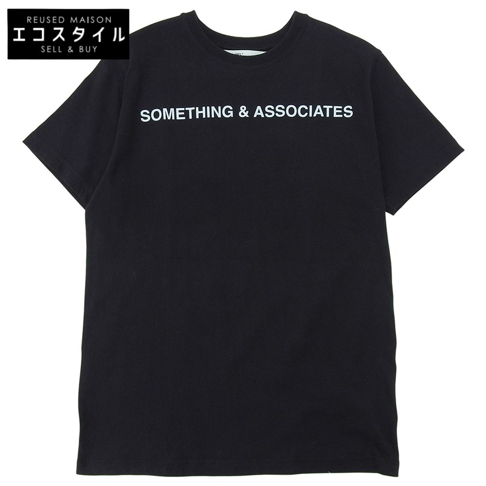 OFF-WHITE　オフホワイト　コットン 半袖シャツ トップス メンズ ブラック S　S