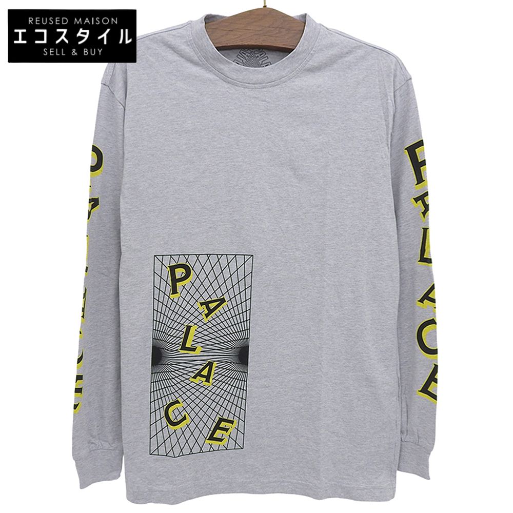 PALACE　パレス　美品 グリドル ロングスリーブ Tシャツ トップス メンズ グレー M　M