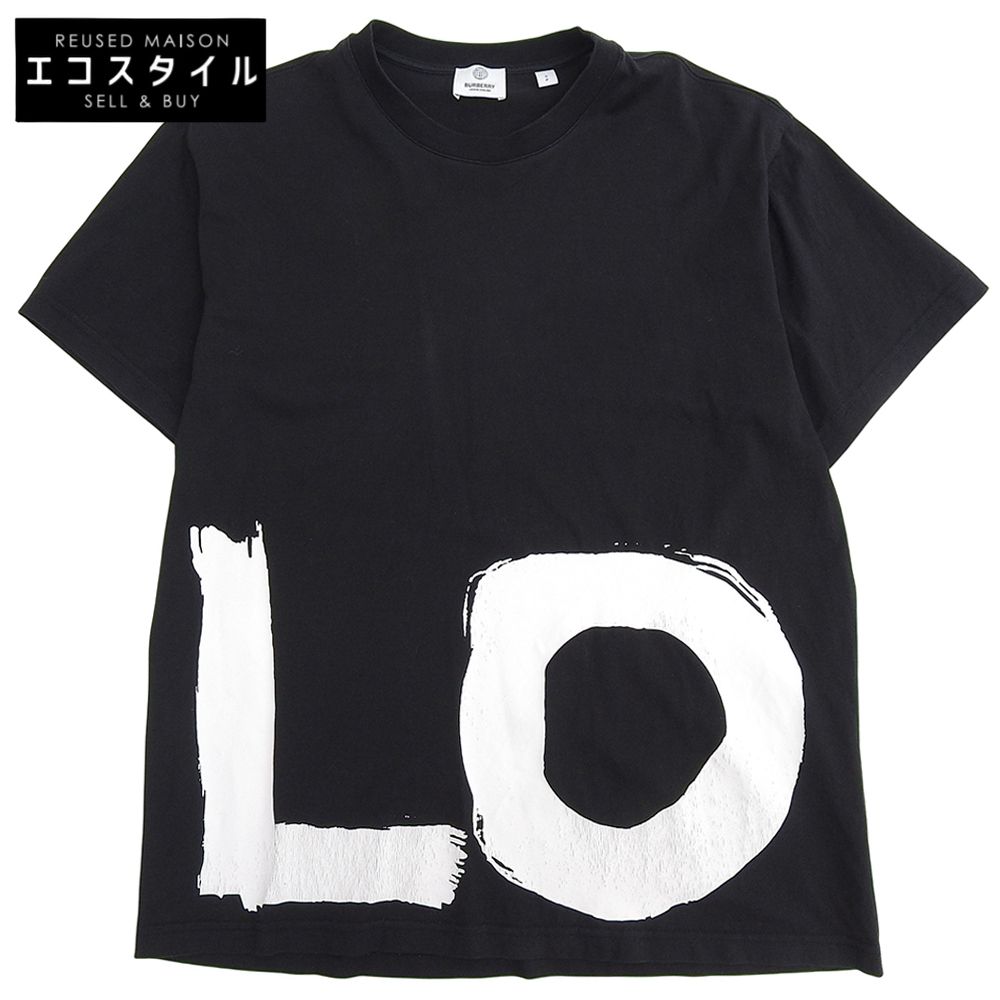 BURBERRY　バーバリー　CARRICK LOVE PRINT プリント 半袖 Tシャツ トップス メンズ ブラック S 8037302　S