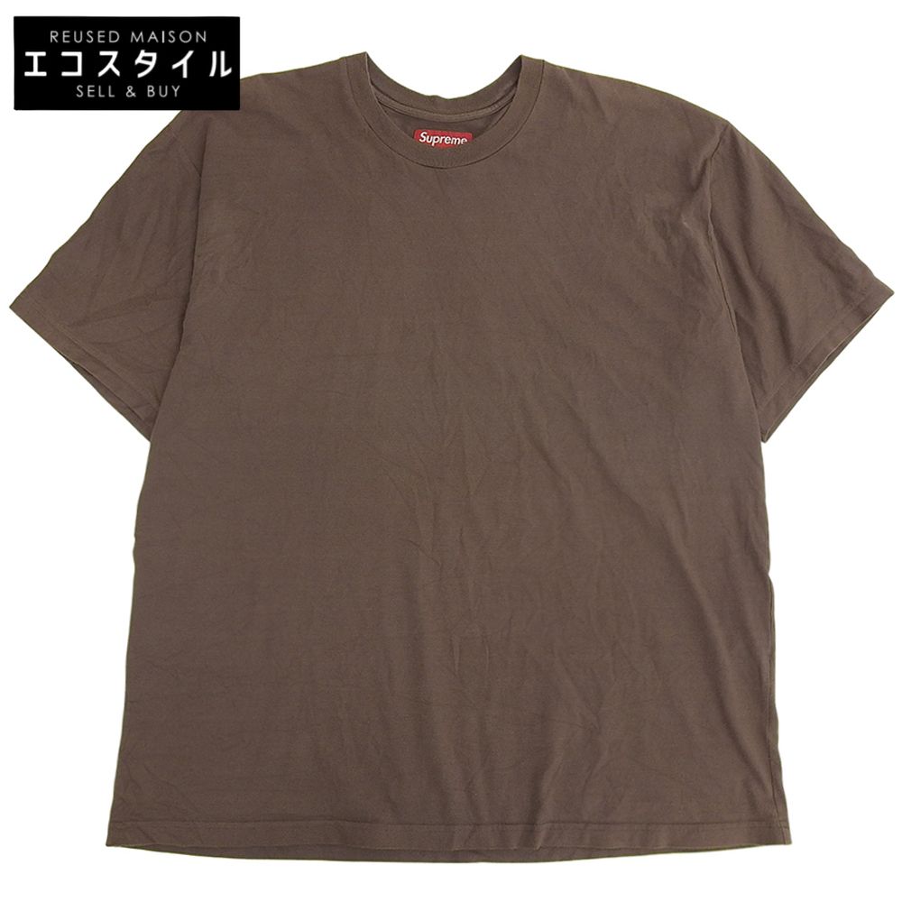 Supreme　シュプリーム　インターシャ プリント Tシャツ トップス メンズ ブラウン×グリーン L 25SS　L