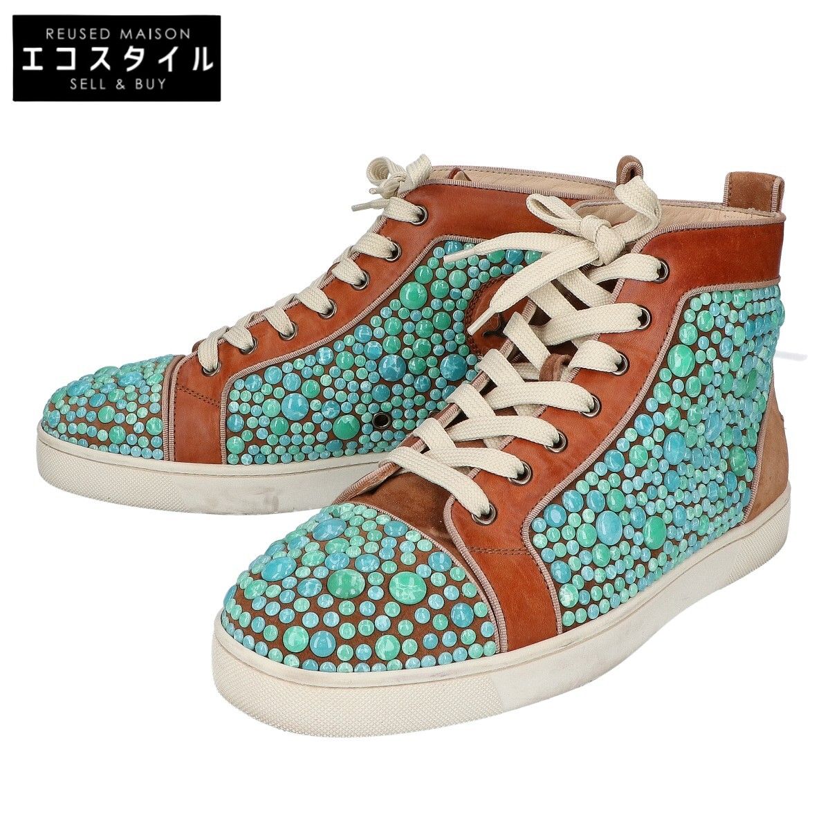 Christian Louboutin　クリスチャンルブタン　 擬石 MINEROM INDIANA ハイカットスニーカー　41