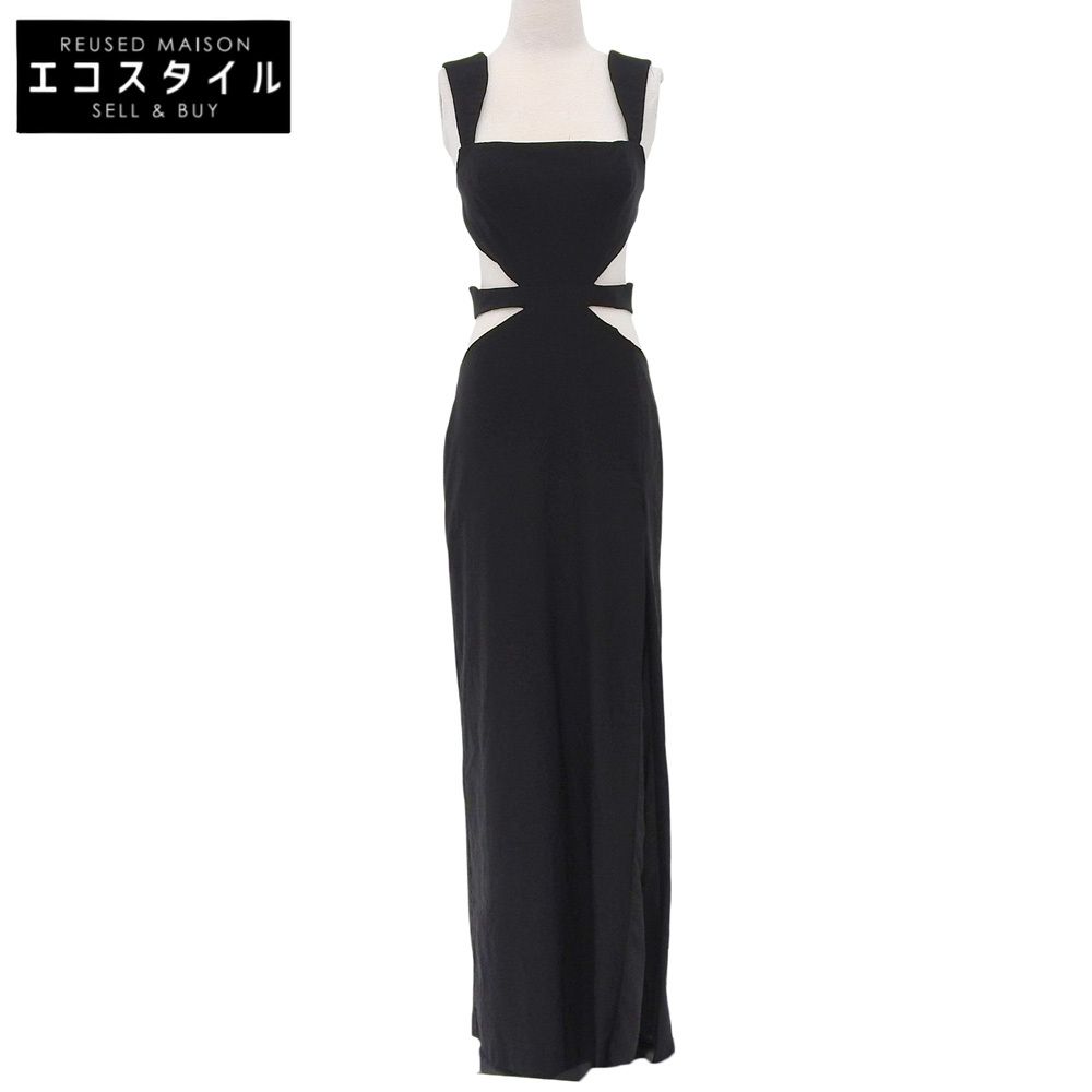 Michael Costello マイケルコステロ 新品同様 サイドスリッド ワンピース ドレス レディース ブラック L L