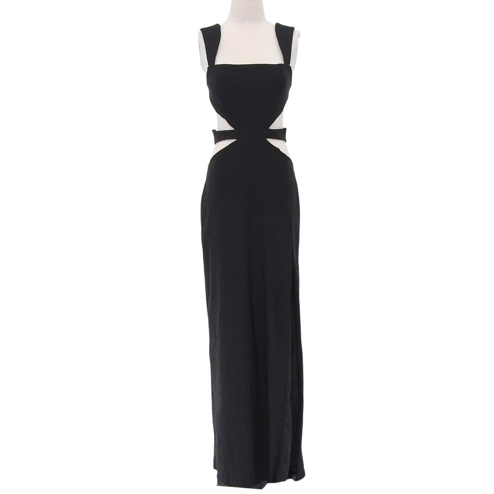 Michael Costello マイケルコステロ 新品同様 サイドスリッド ワンピース ドレス レディース ブラック L L Michael Costello マイケルコステロ 新品同様 サイドスリッド ワンピース ドレス レディース ブラック L L