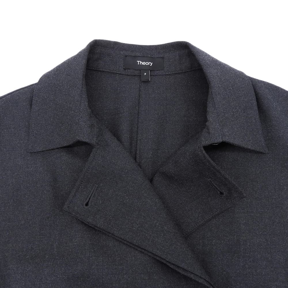 Theory　セオリー　Wool Pl Flannel Belted Dress ワンピース レディース グレー P 01-5305204 25AW　P