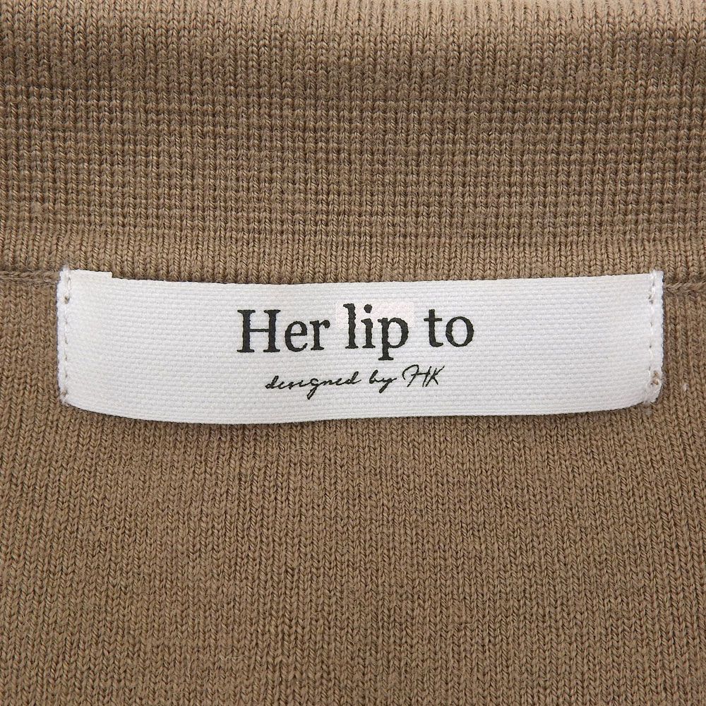 Her lip to　ハーリップトゥ　Serene Collared Knit Dress ワンピース レディース ブラウン M 1254205139　M