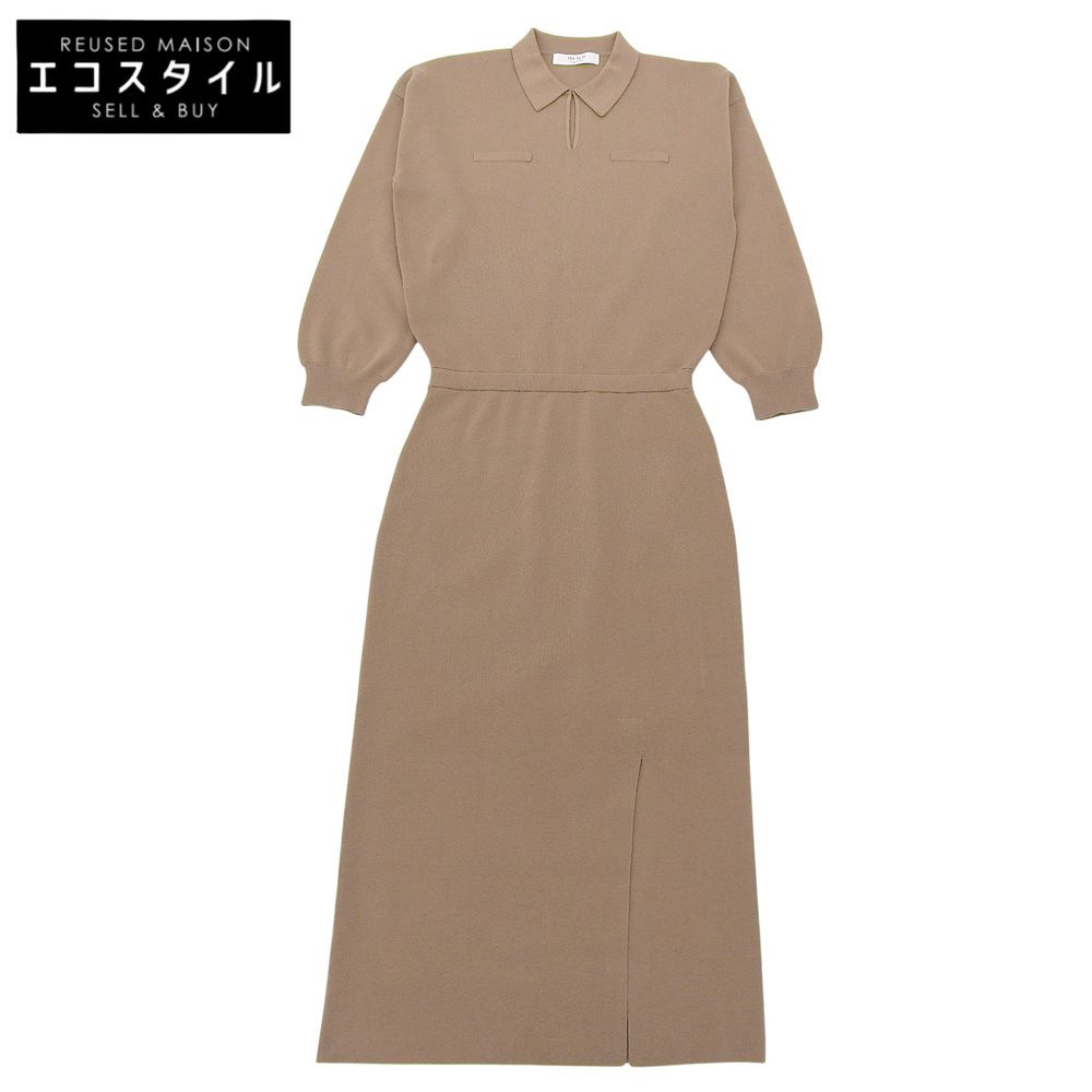 Her lip to ハーリップトゥ Serene Collared Knit Dress ワンピース レディース ブラウン M 1254205139 M