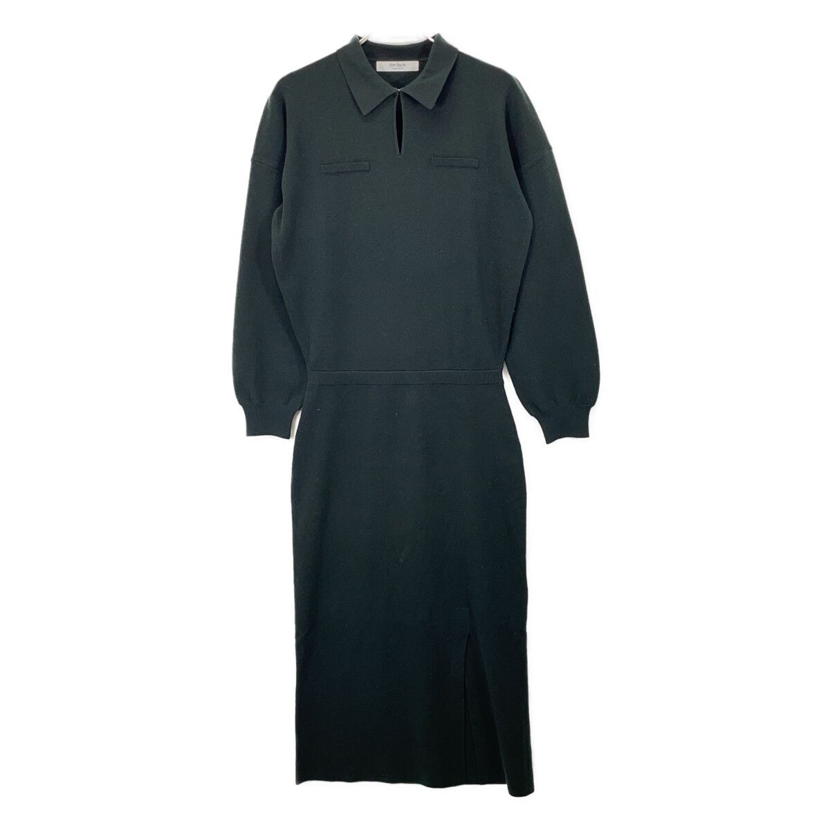Her lip to　ハーリップトゥ　1254205139 Serene Collared Knit Dress サイドスリット ニット　M