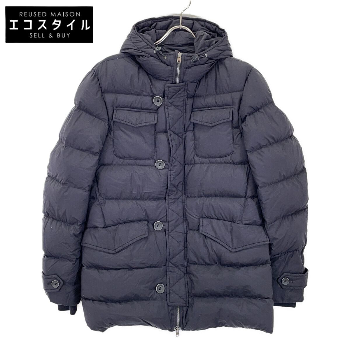 HERNO　ヘルノ　67528 ブラック LEGEND L'ESKIMO ダウンジャケット　48