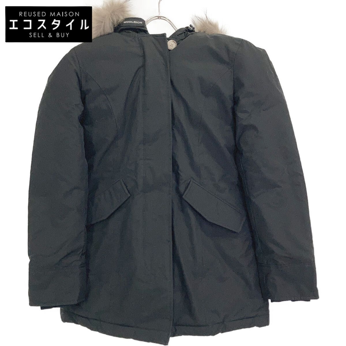 WOOLRICH　ウールリッチ　CFWWOU0538FRUT0001 ブラック ファーフード ダウンジャケット　XS