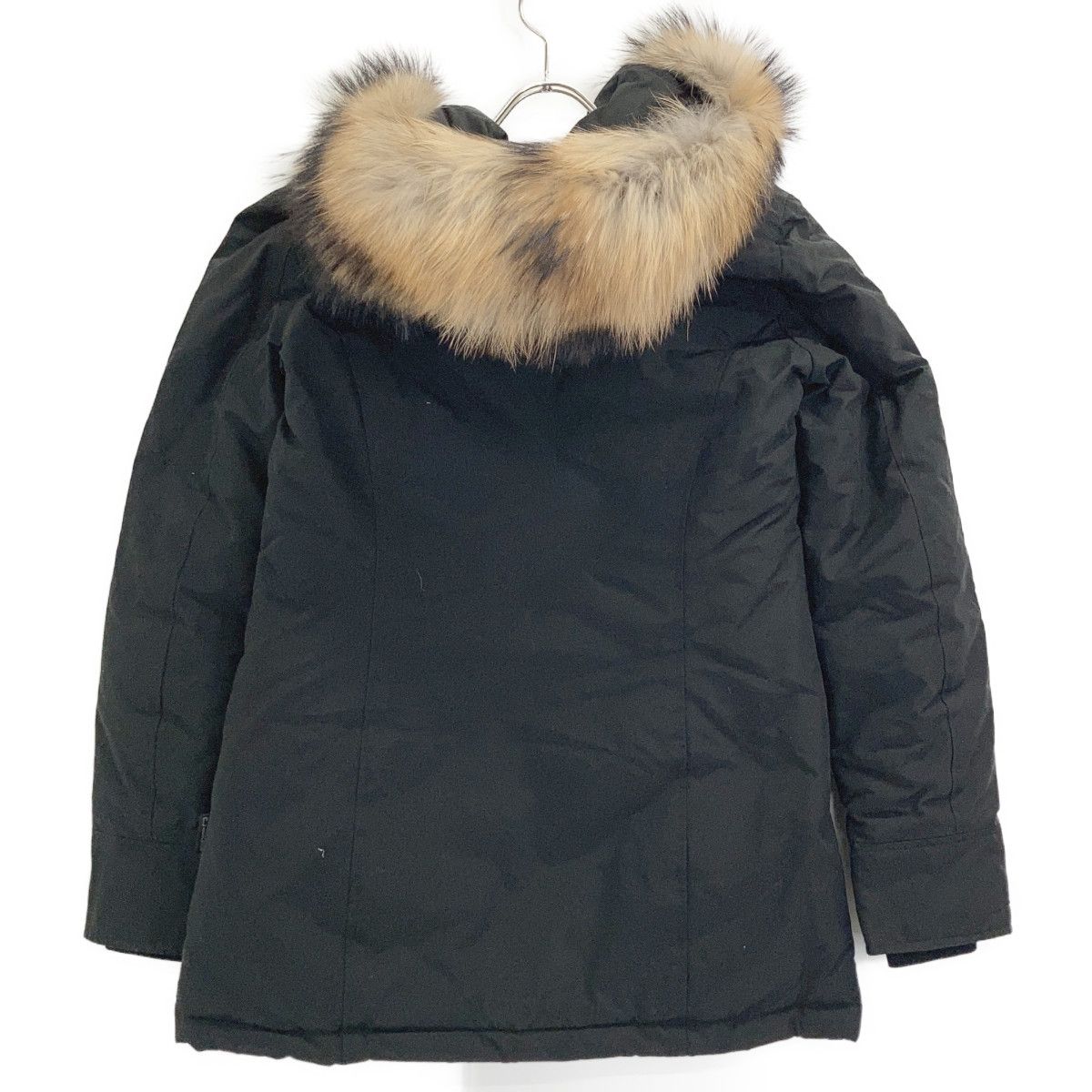 WOOLRICH　ウールリッチ　CFWWOU0538FRUT0001 ブラック ファーフード ダウンジャケット　XS