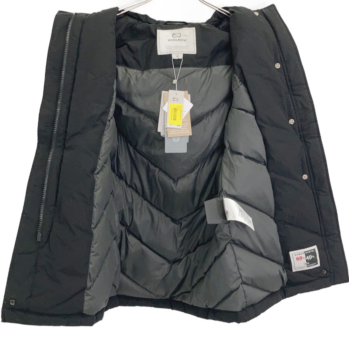 WOOLRICH　ウールリッチ　CFWWOU0538FRUT0001 ブラック ファーフード ダウンジャケット　XS