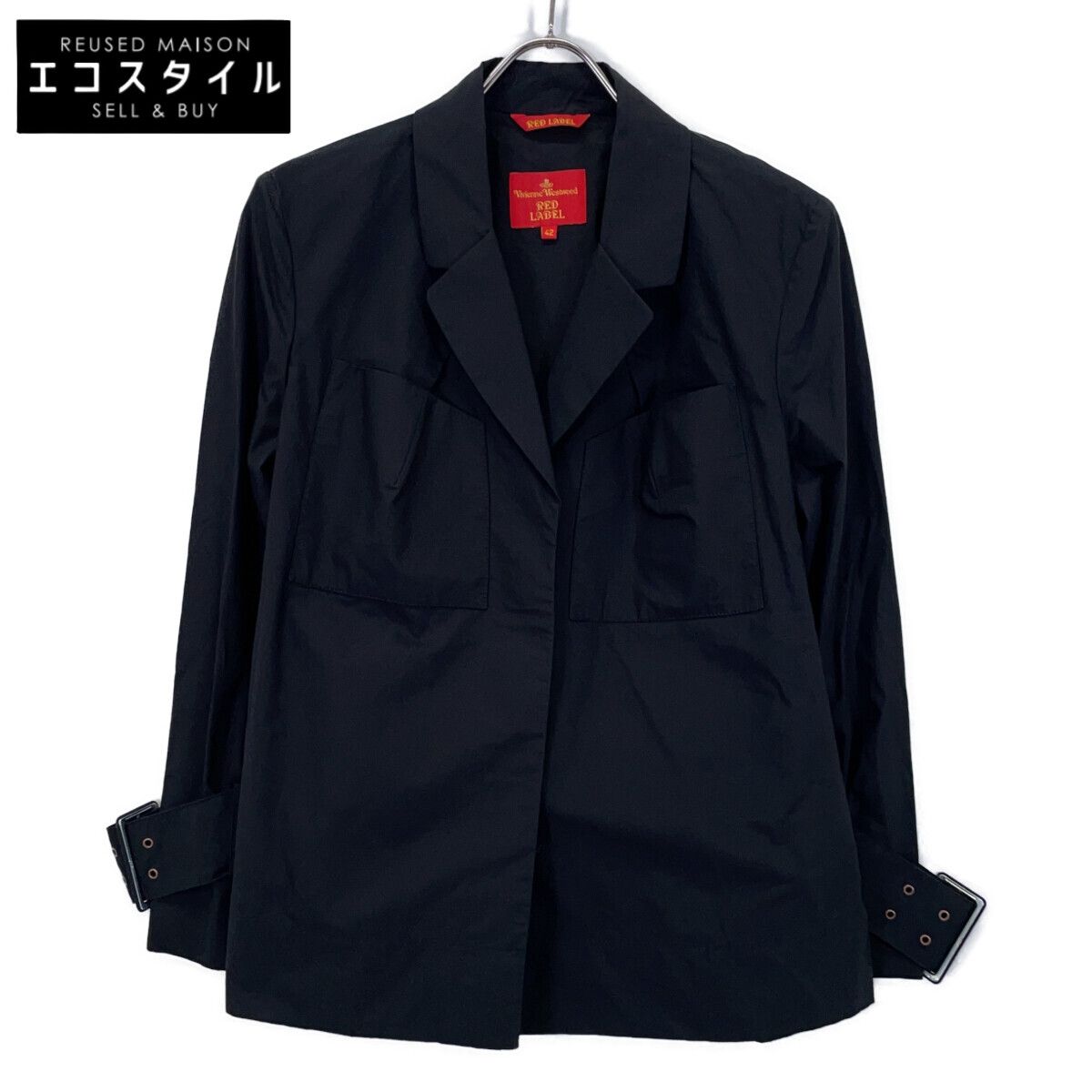 VivienneWestwoodRedLabel　ヴィヴィアンウエストウッドレッドレーベル　ブラック 6114M 356-01-42005 2009年SS ジャケット　42