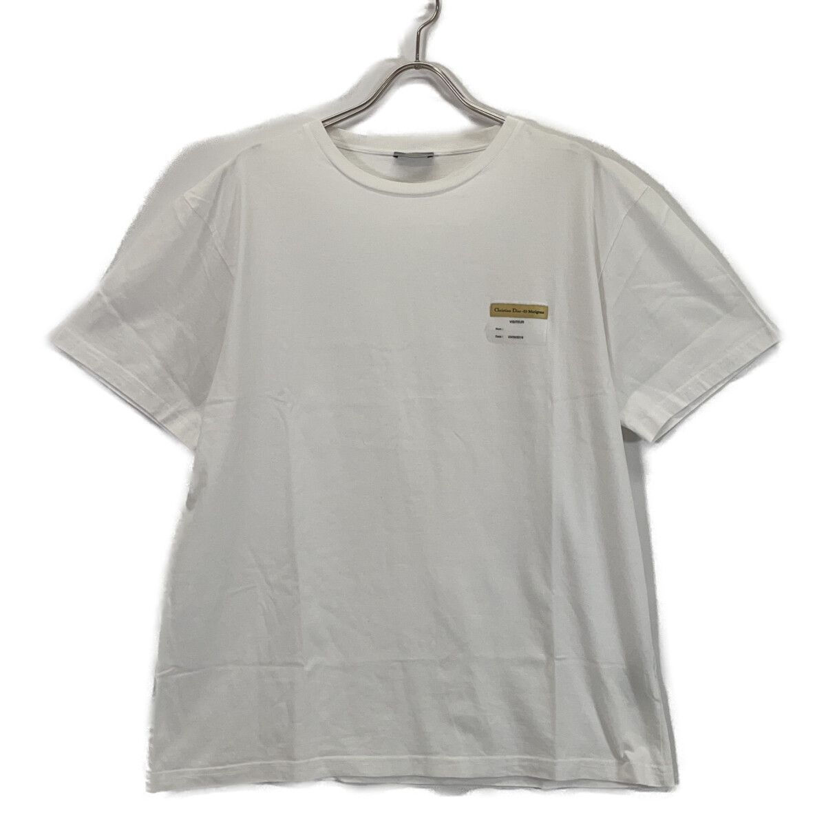 DIOR ディオール 923J611B0533 19SS ホワイト ビジターパッチTシャツ L DIOR ディオール 923J611B0533 19SS ホワイト ビジターパッチTシャツ L