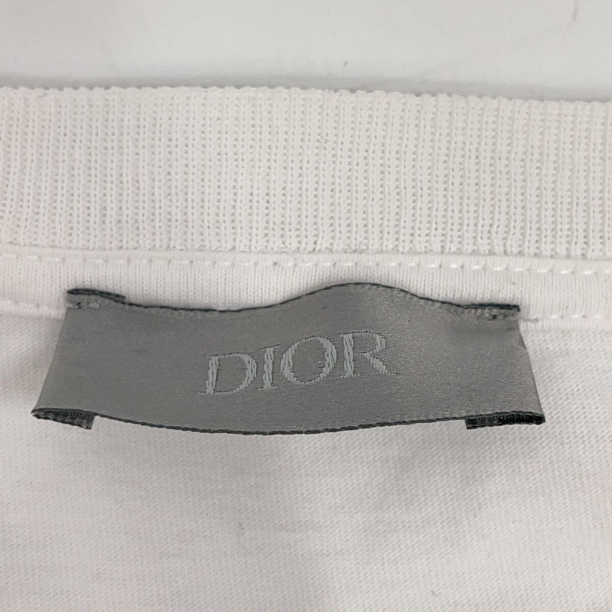 DIOR ディオール 923J611B0533 19SS ホワイト ビジターパッチTシャツ L DIOR ディオール 923J611B0533 19SS ホワイト ビジターパッチTシャツ L