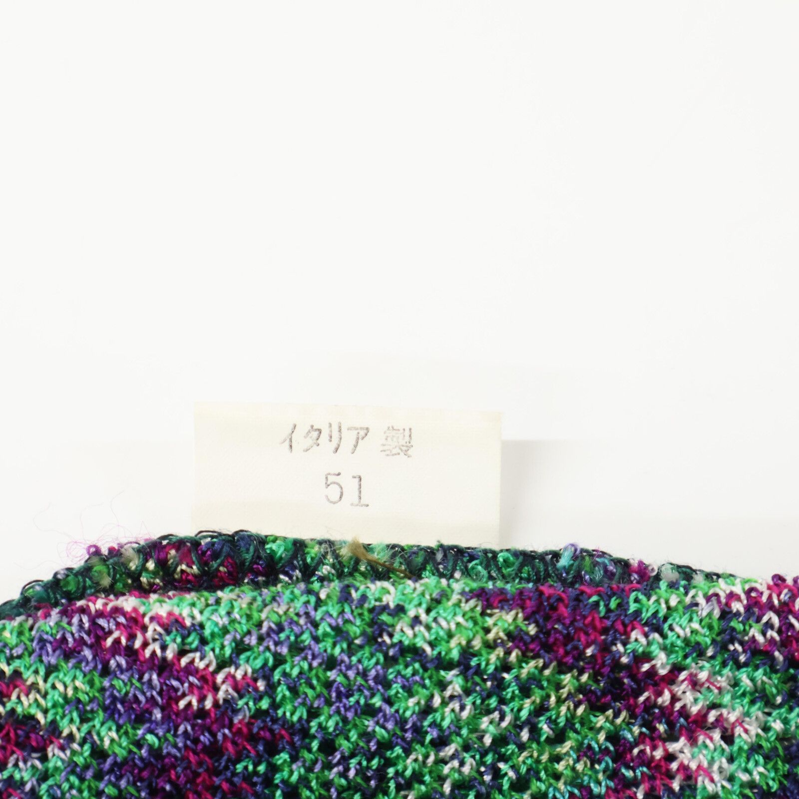MISSONI ミッソーニ 総柄 半袖ニットセーター/ 42 MISSONI ミッソーニ 総柄 半袖ニットセーター/ 42