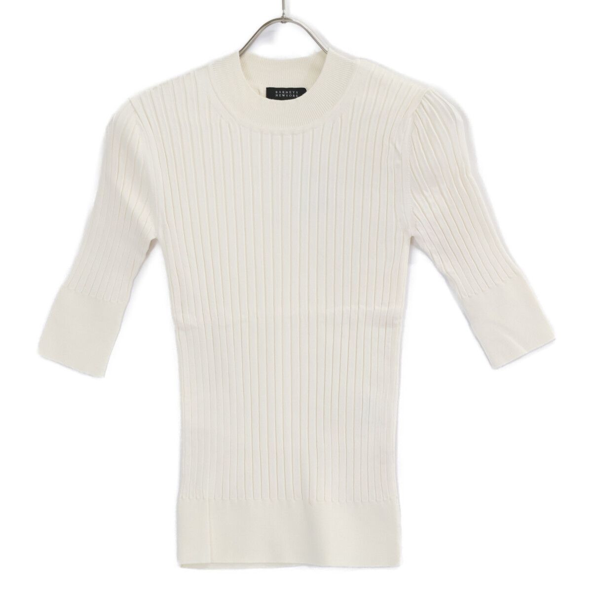 BARNEYS NEWYORK バーニーズニューヨーク 【新品同様】2198611 シルク混 ウォッシャブルリブニットプルオーバー F BARNEYS NEWYORK バーニーズニューヨーク 【新品同様】2198611 シルク混 ウォッシャブルリブニットプルオーバー F