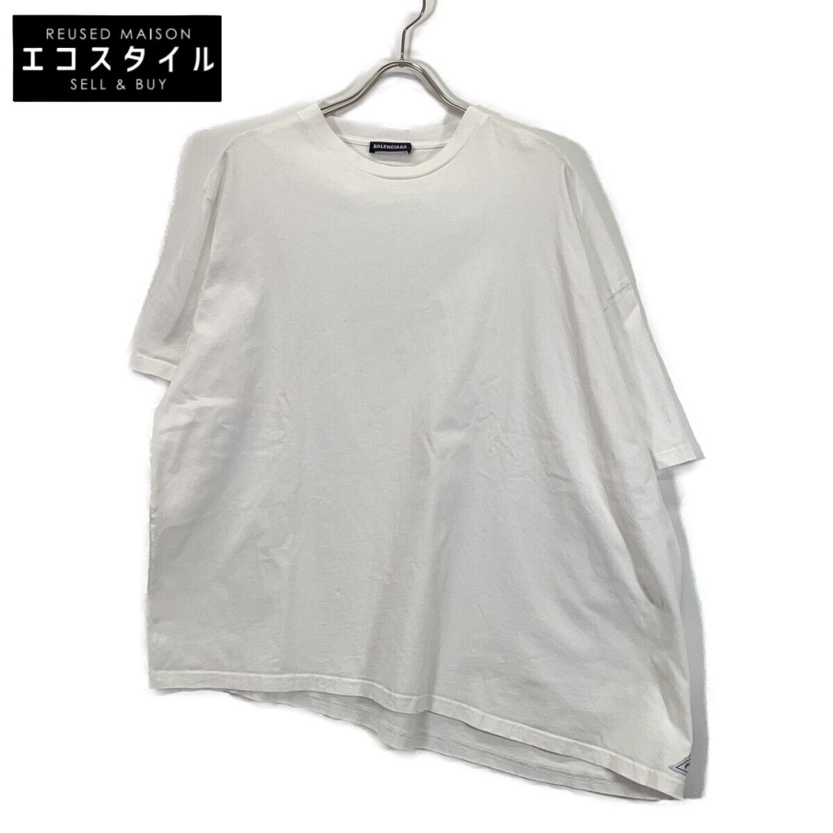 BALENCIAGA バレンシアガ 19年 583917 ホワイト Shifted T-shirt S