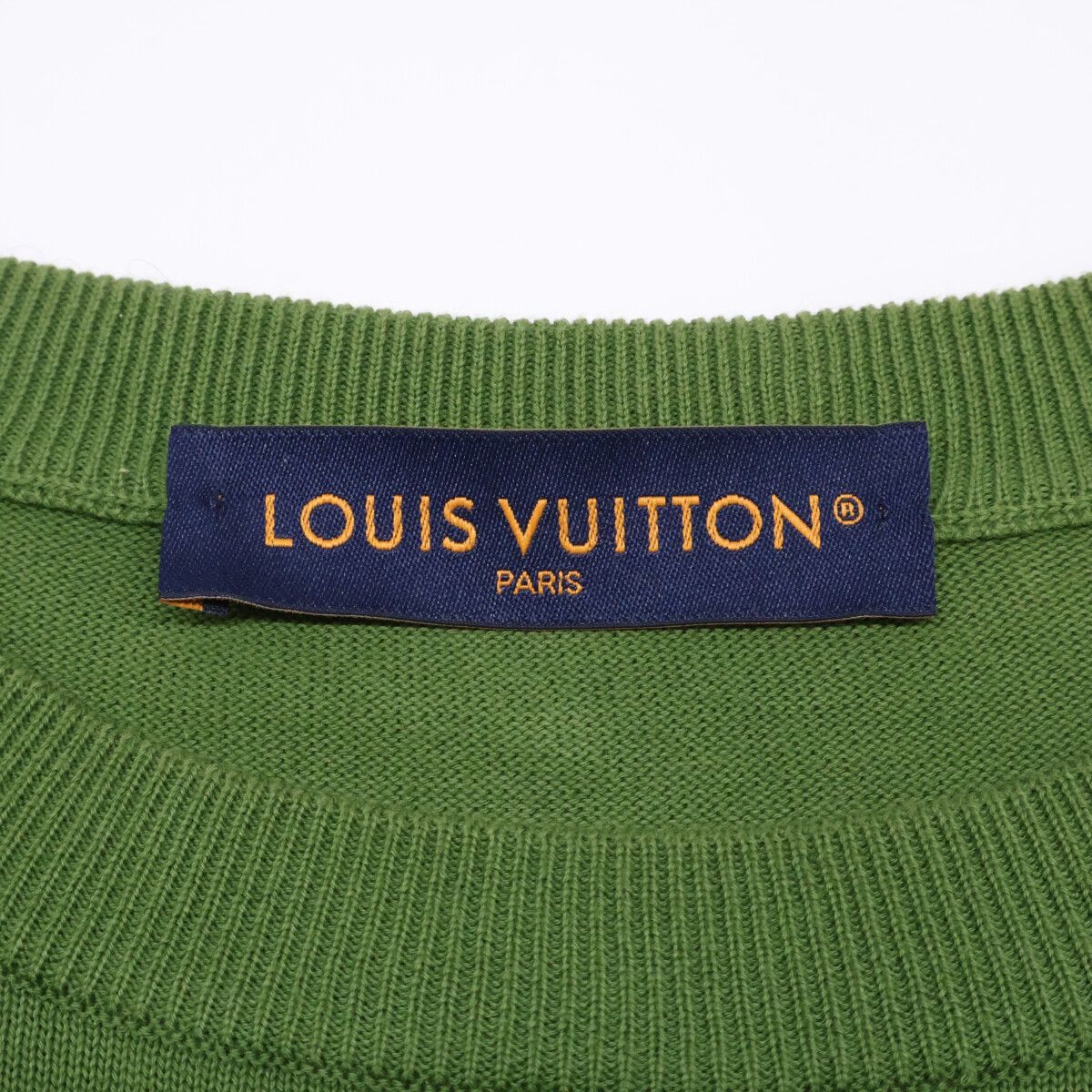 LOUIS VUITTON ルイヴィトン 【美品/国内正規/25年製】RM251MM AUR HSN14W ドッグロゴ クルーネック 半袖ニットセーター/ XXL LOUIS VUITTON ルイヴィトン 【美品/国内正規/25年製】RM251MM AUR HSN14W ドッグロゴ クルーネック 半袖ニットセーター/ XXL