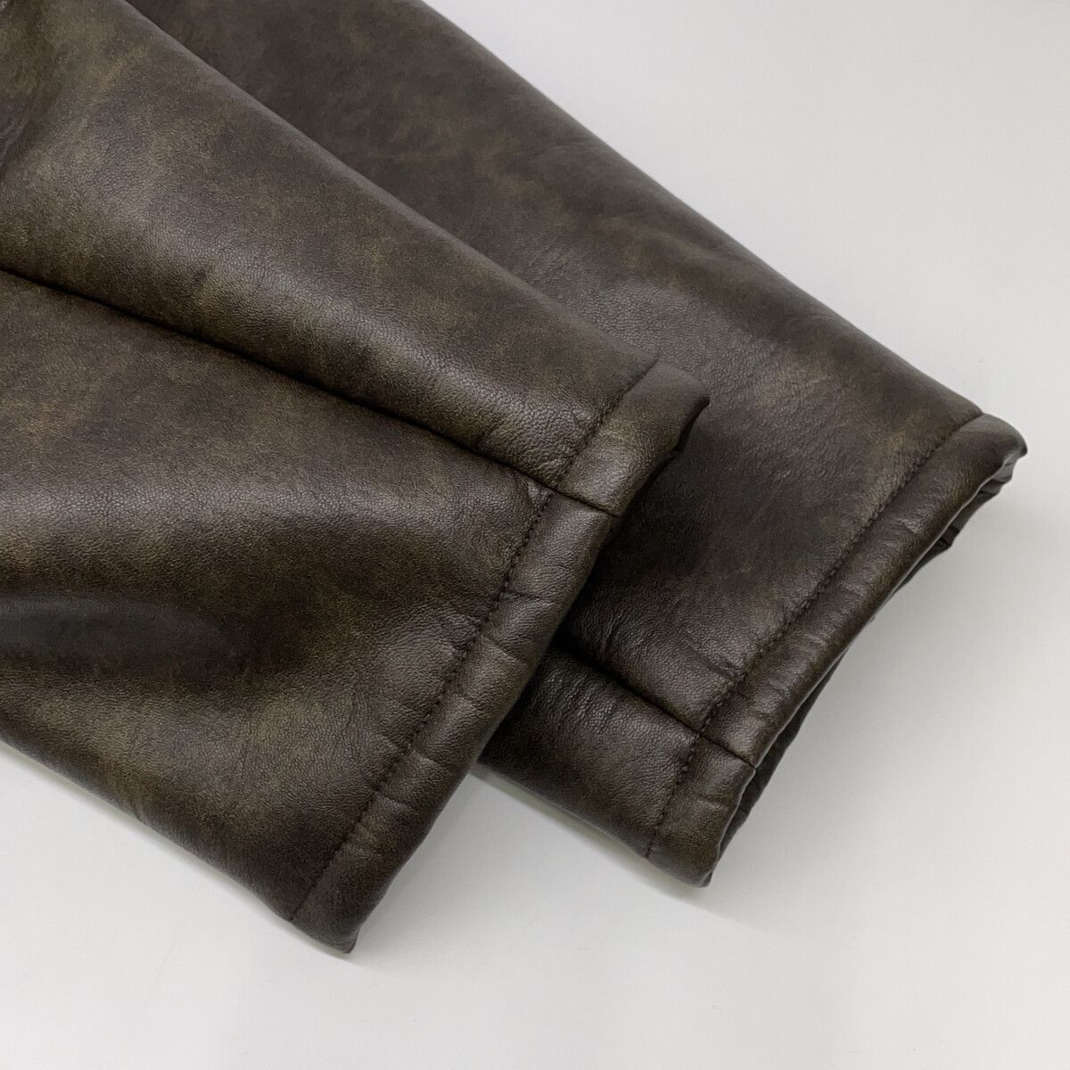 JOURNAL STANDARD　ジャーナルスタンダード　24年製 ブラウン フェイクレザーボアブルゾン　F