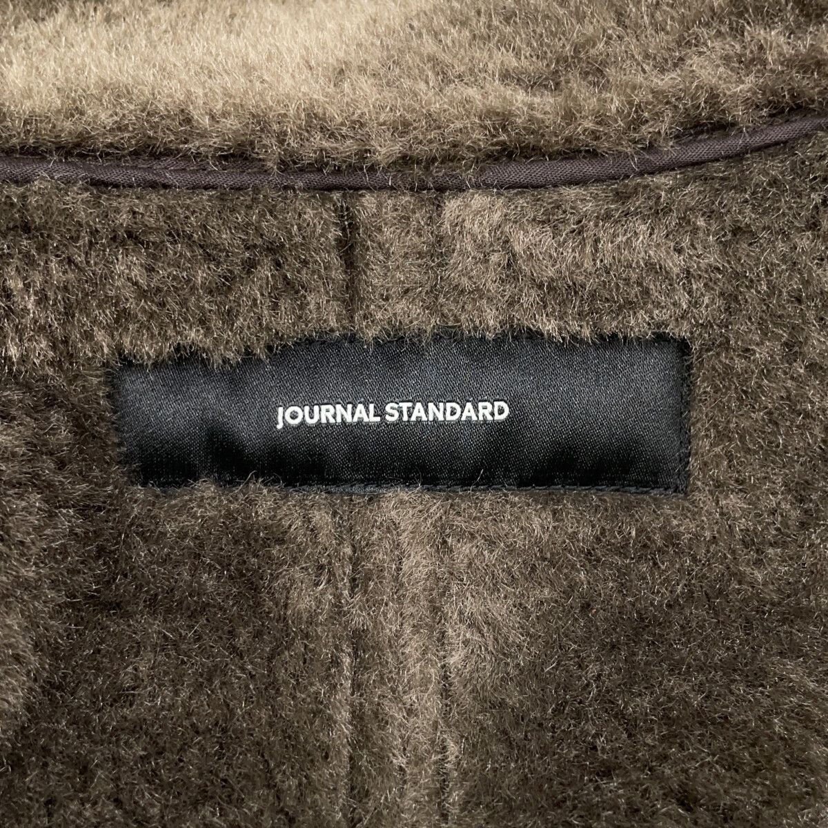 JOURNAL STANDARD　ジャーナルスタンダード　24年製 ブラウン フェイクレザーボアブルゾン　F