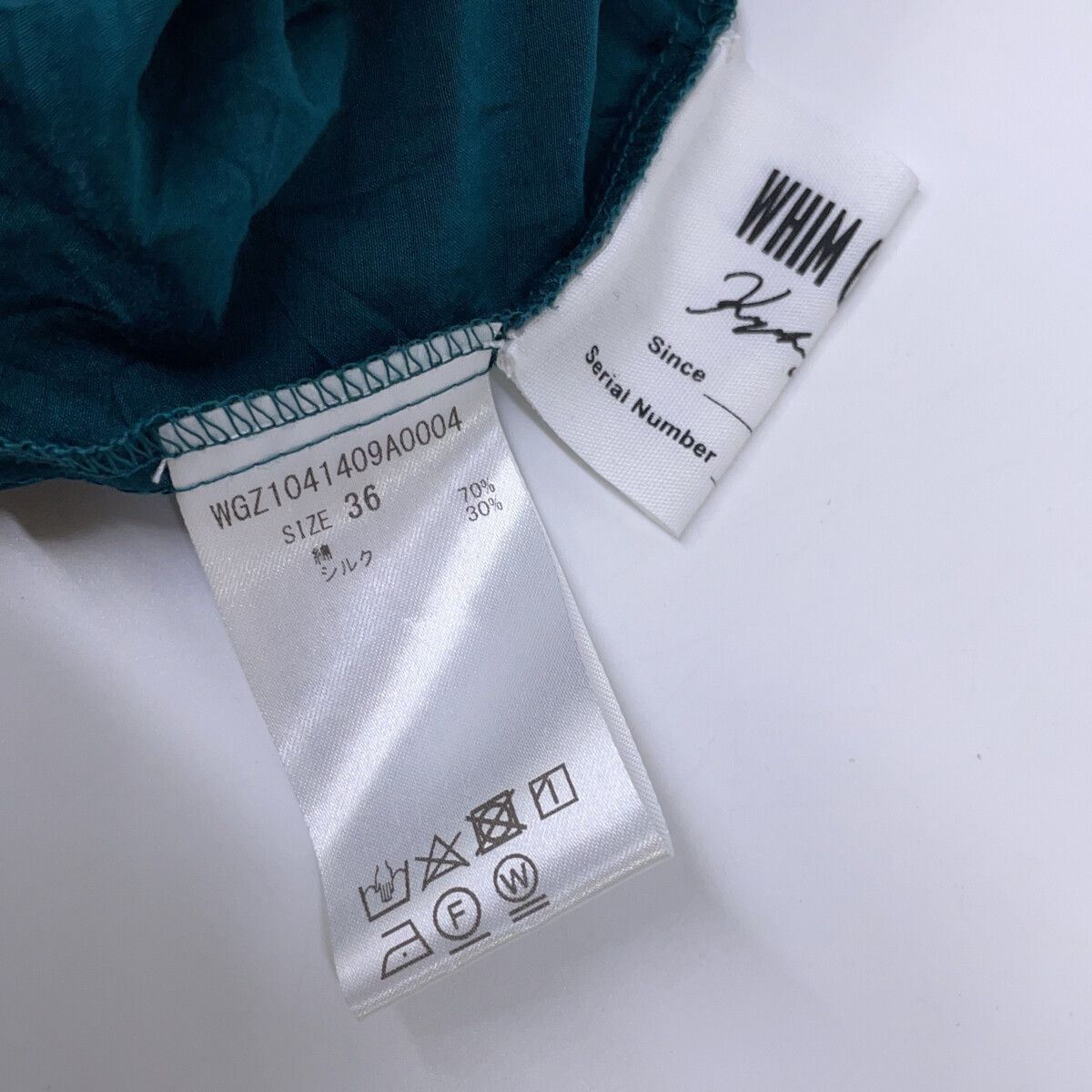 Whim Gazette ウィムガゼット 【美品】長谷川京子コラボ WGZ1041409A0004 コットンxシルク ボリュームマキシ 36 Whim Gazette ウィムガゼット 【美品】長谷川京子コラボ WGZ1041409A0004 コットンxシルク ボリュームマキシ 36
