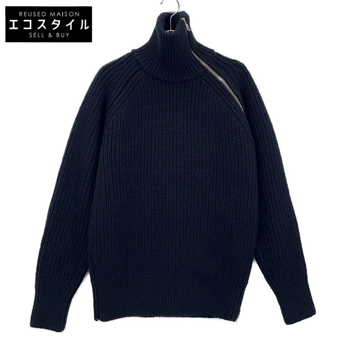 DRIES VAN NOTEN　ドリスヴァンノッテン　24AW ブラック MONTY BIS 2707 M.K.SWEATER ドライバーズニット　S