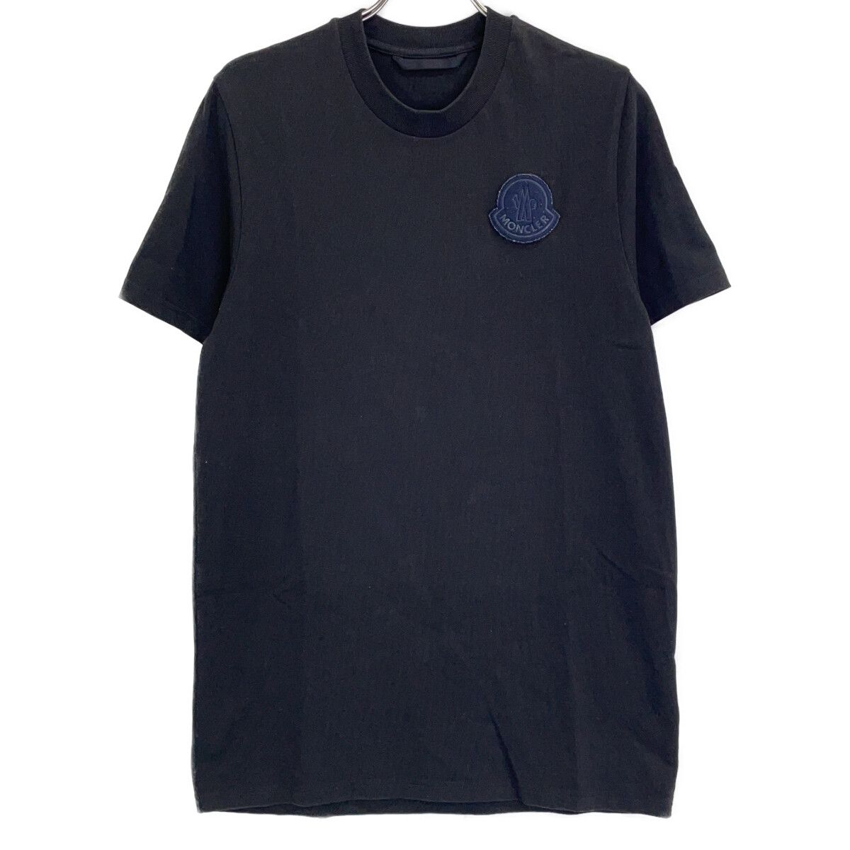 MONCLER モンクレール 国内正規 23年 I20918C00069 ブラック ロゴワッペン 半袖Tシャツ L MONCLER モンクレール 国内正規 23年 I20918C00069 ブラック ロゴワッペン 半袖Tシャツ L