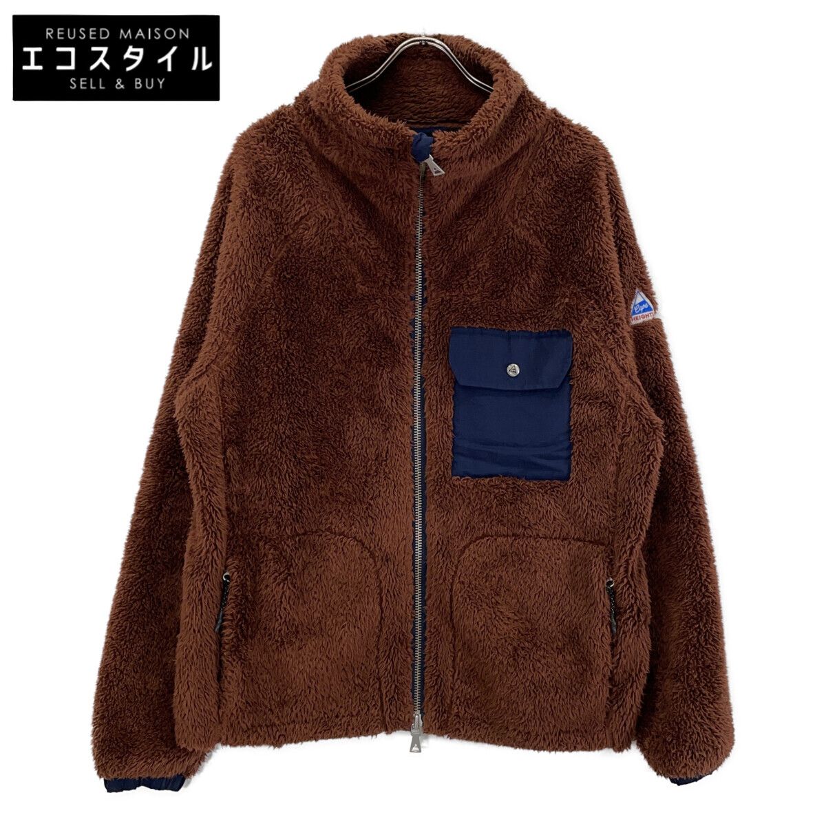 Cape HEIGHTS　ケープハイツ　ブラウン ポケット付き ボアジャケット　M