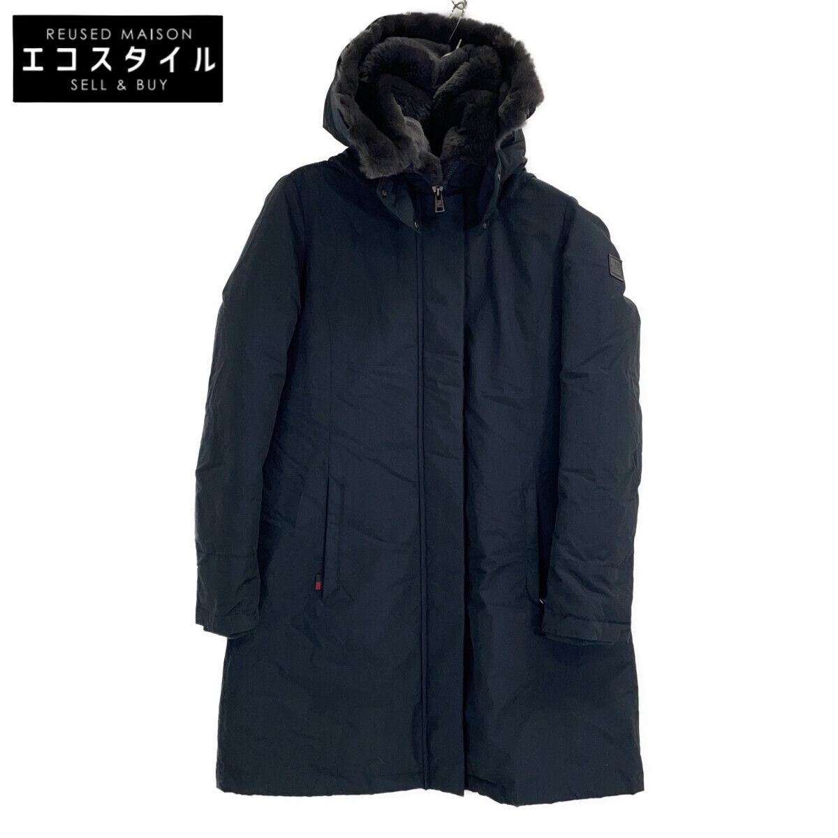 WOOLRICH　ウールリッチ　【美品/国内正規】WWCPS2807 BOW BRIDGE ボウブリッジ ラビットファー/フード付 ダウン　M