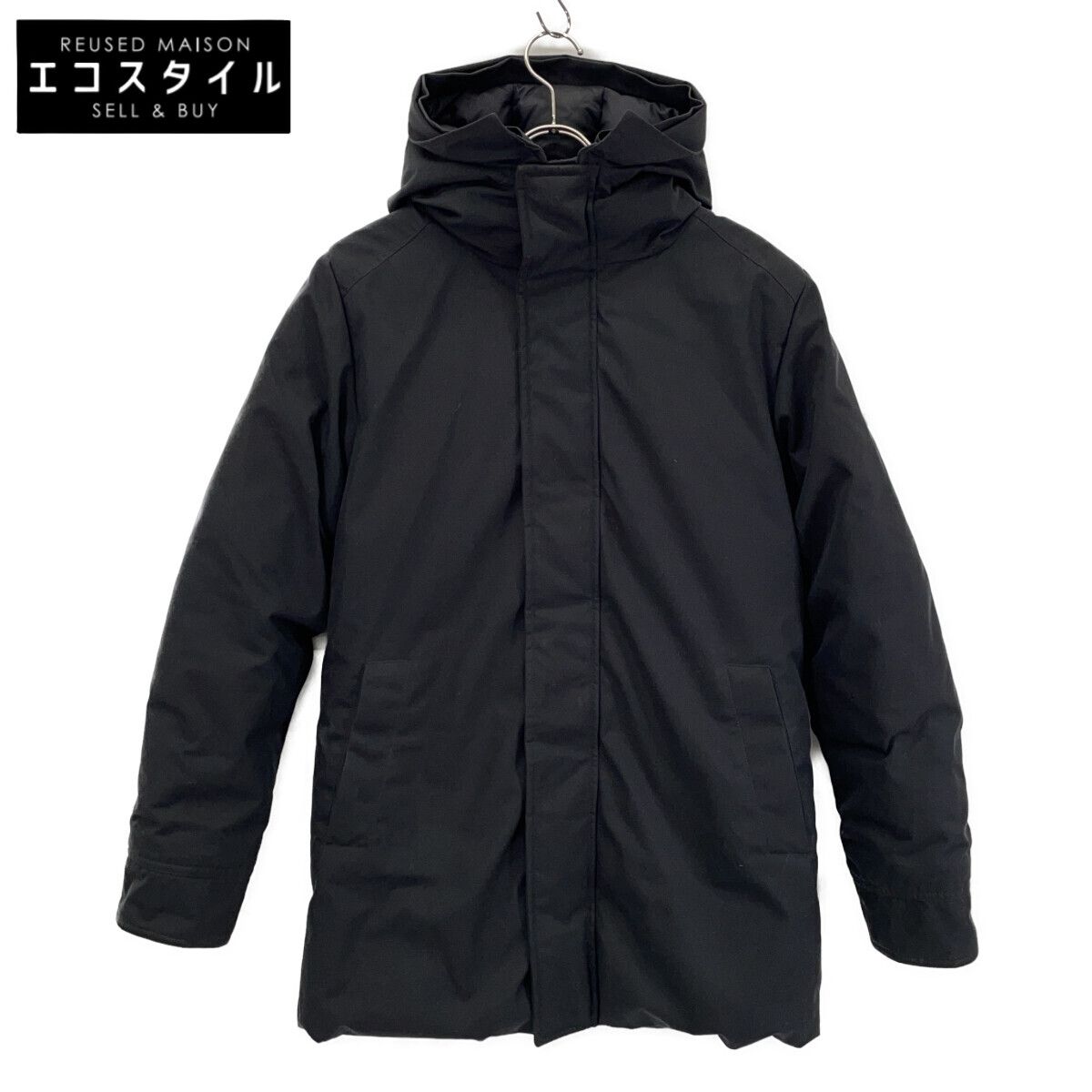 PYRENEX ピレネックス HMO050 ブラック ANNECY FUR アヌシーファー フーデッドダウンジャケット S