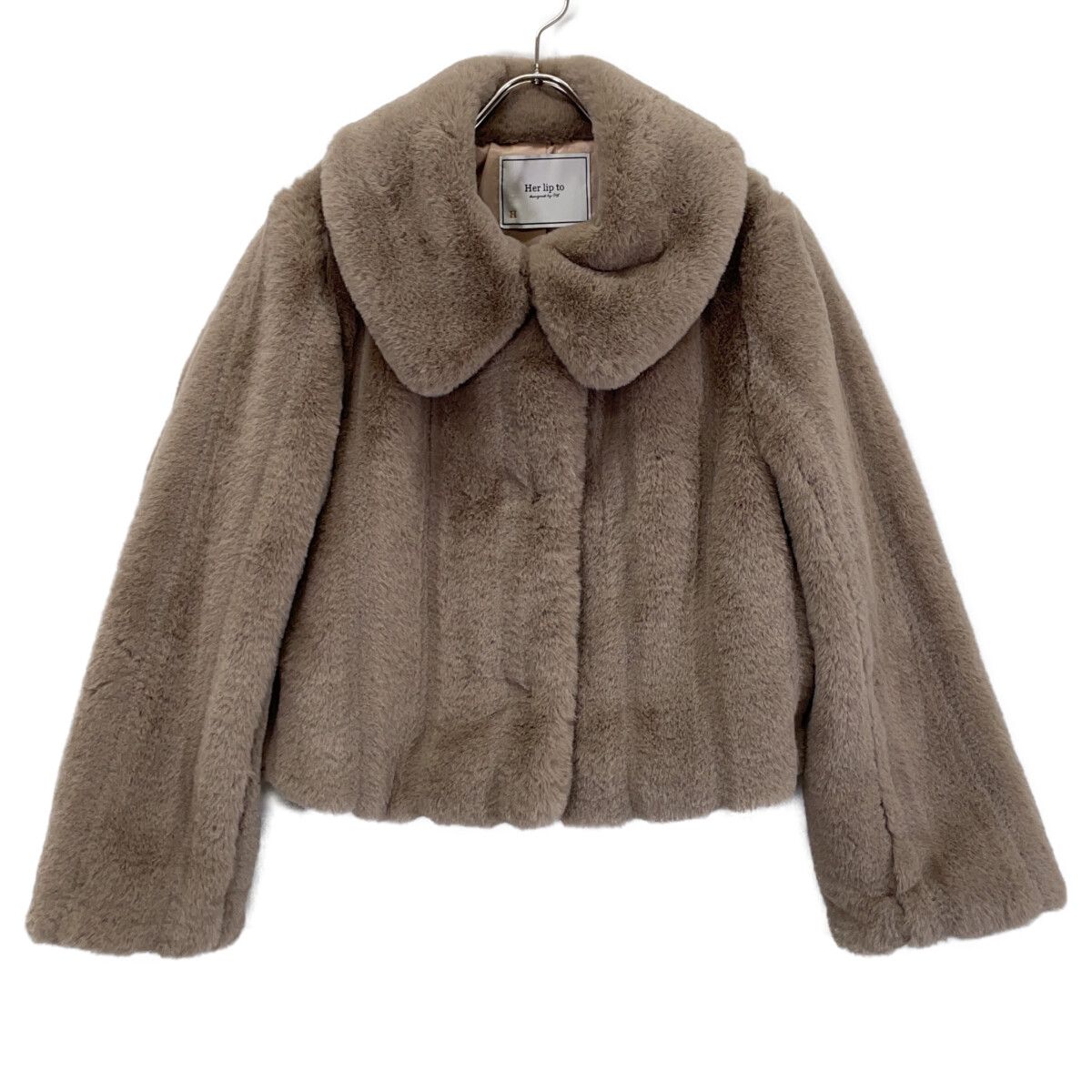Her lip to　ハーリップトゥ　1254307109 ブラウン french taupe Winter Love Faux Fur Coat　M