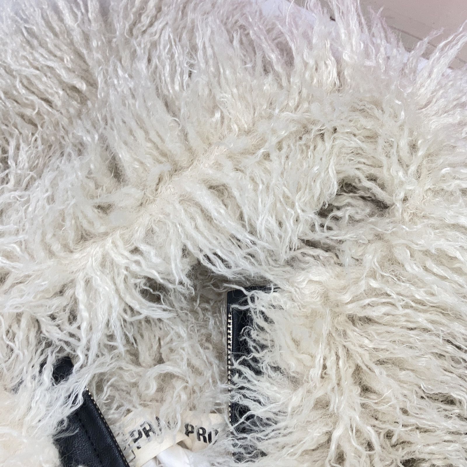 PRANK PROJECT プランクプロジェクト 25AW 31252215105 ホワイト ドローストリング Fake Fur Hooded Hoodie F PRANK PROJECT プランクプロジェクト 25AW 31252215105 ホワイト ドローストリング Fake Fur Hooded Hoodie F