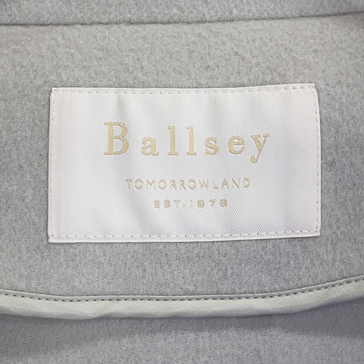 BALLSEY　ボールジー　23AW 11-08-34-08101 ライトグレー 金釦 ウールビーバーメルトン ショートコート　34