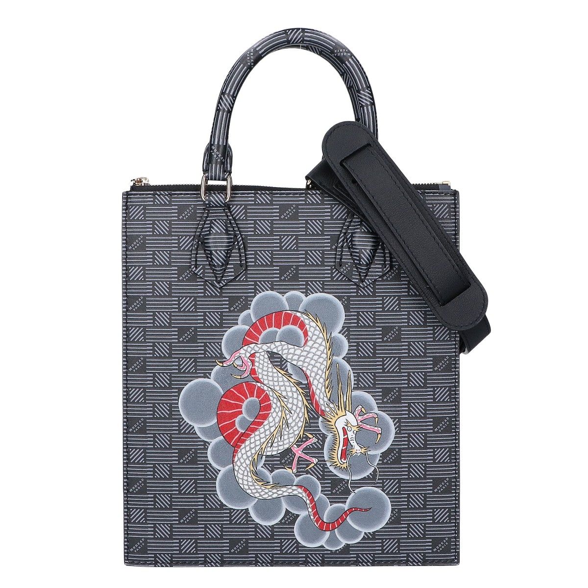 MOREAU PARIS　モローパリ　LIBERTE CROSSBODY 2WAYバッグ マーカージュ ドラゴンペイント　-