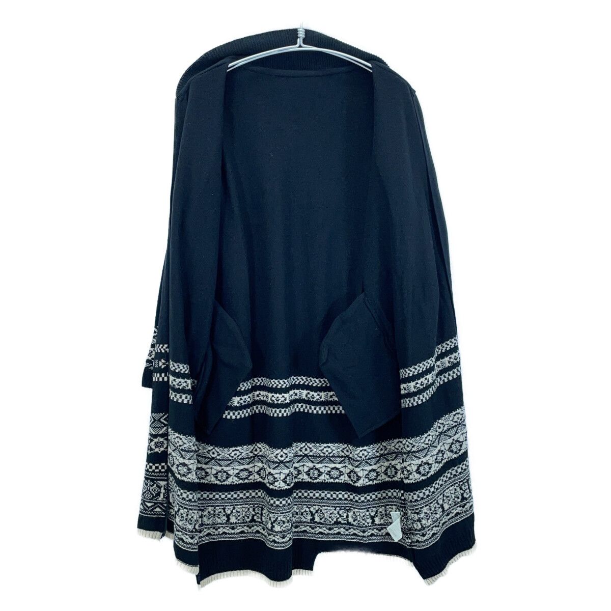 Yohji Yamamoto ヨウジヤマモト NK-K54-184 ブラック フロントジップ ニット ワンピース 2 Yohji Yamamoto ヨウジヤマモト NK-K54-184 ブラック フロントジップ ニット ワンピース 2