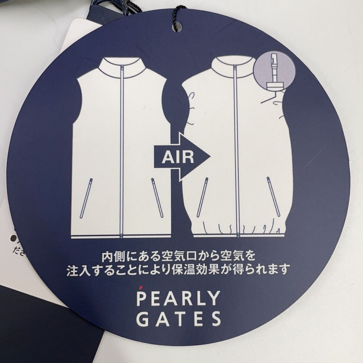 PEARLYGATES　パーリーゲイツ　ネイビー エアダウンベスト