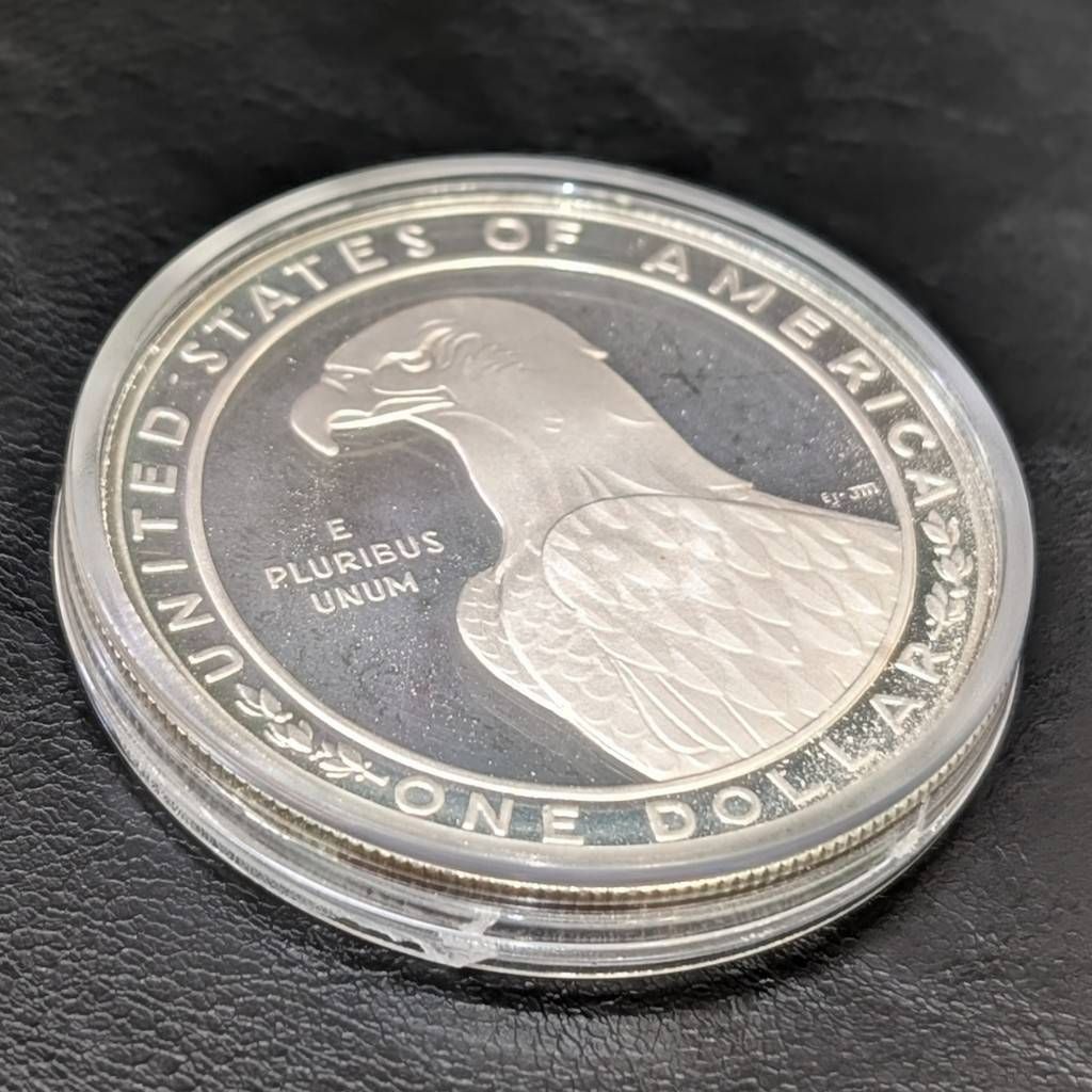 1983年　ロサンゼルスオリンピック 銀貨 プルーフ 1ドル銀貨 SV900 豊】希少 1983年 ロサンゼルス 五輪記念 1ドル銀貨 プルーフ 銀900