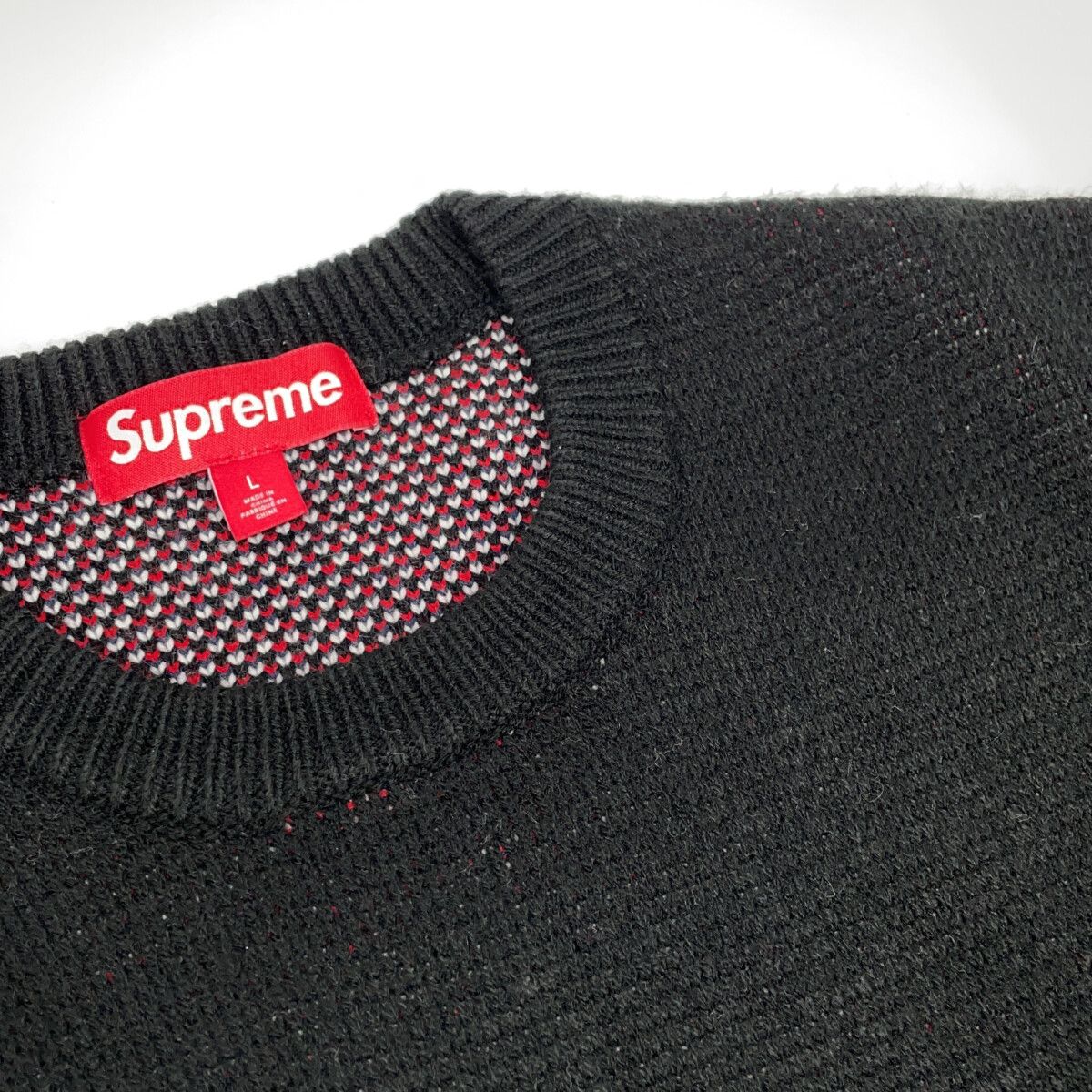 Supreme シュプリーム 25FW ブラック TAEGET SWEATER ターゲット セーター L Supreme シュプリーム 25FW ブラック TAEGET SWEATER ターゲット セーター L
