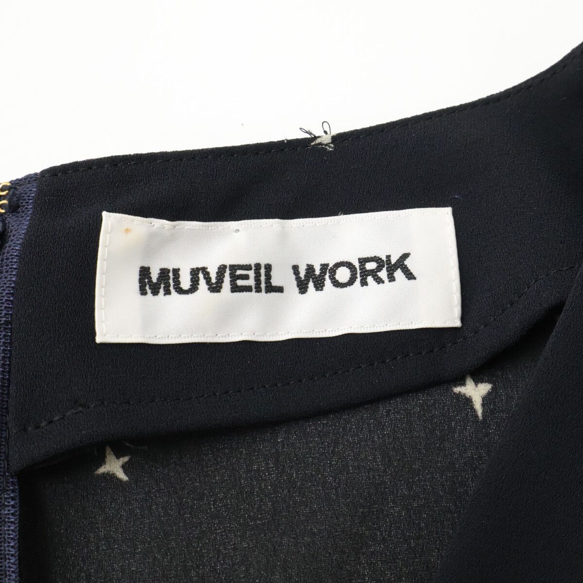 MUVEILWORK　ミュベールワーク　MW81FA003 ペチコート付 スタープリント　36