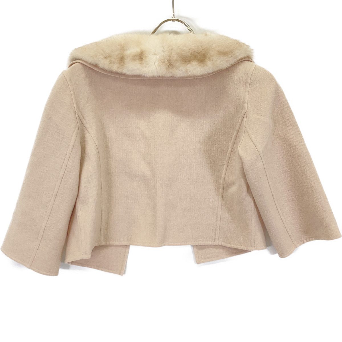 FOXEY BOUTIQUE　フォクシーブティック　ベージュ 35904 Champagne ミンクファーダブルフェイスジャケット　38