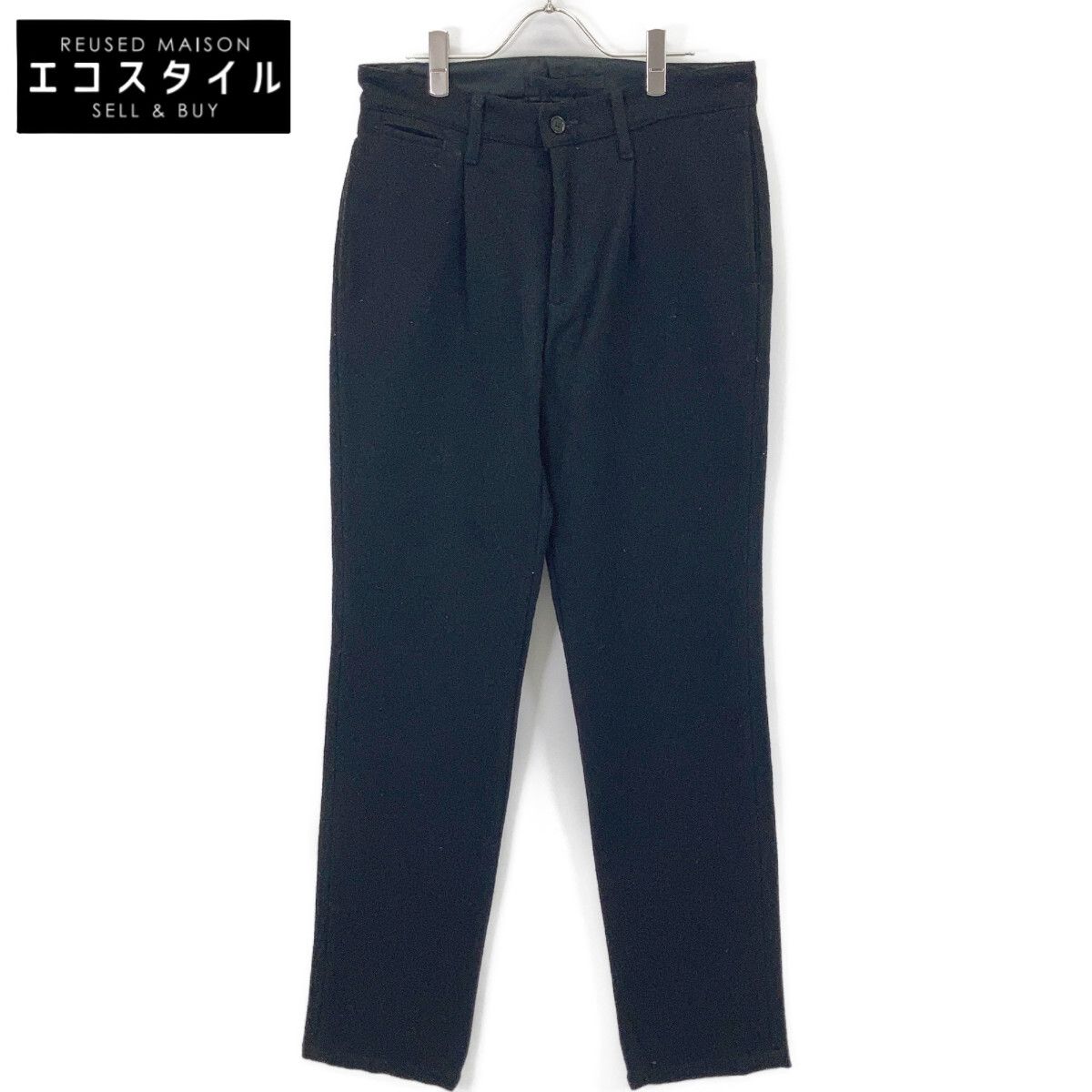 NIGEL CABOURN　ナイジェルケーボン　8080050014 ブラック ウール100 パンツ　32
