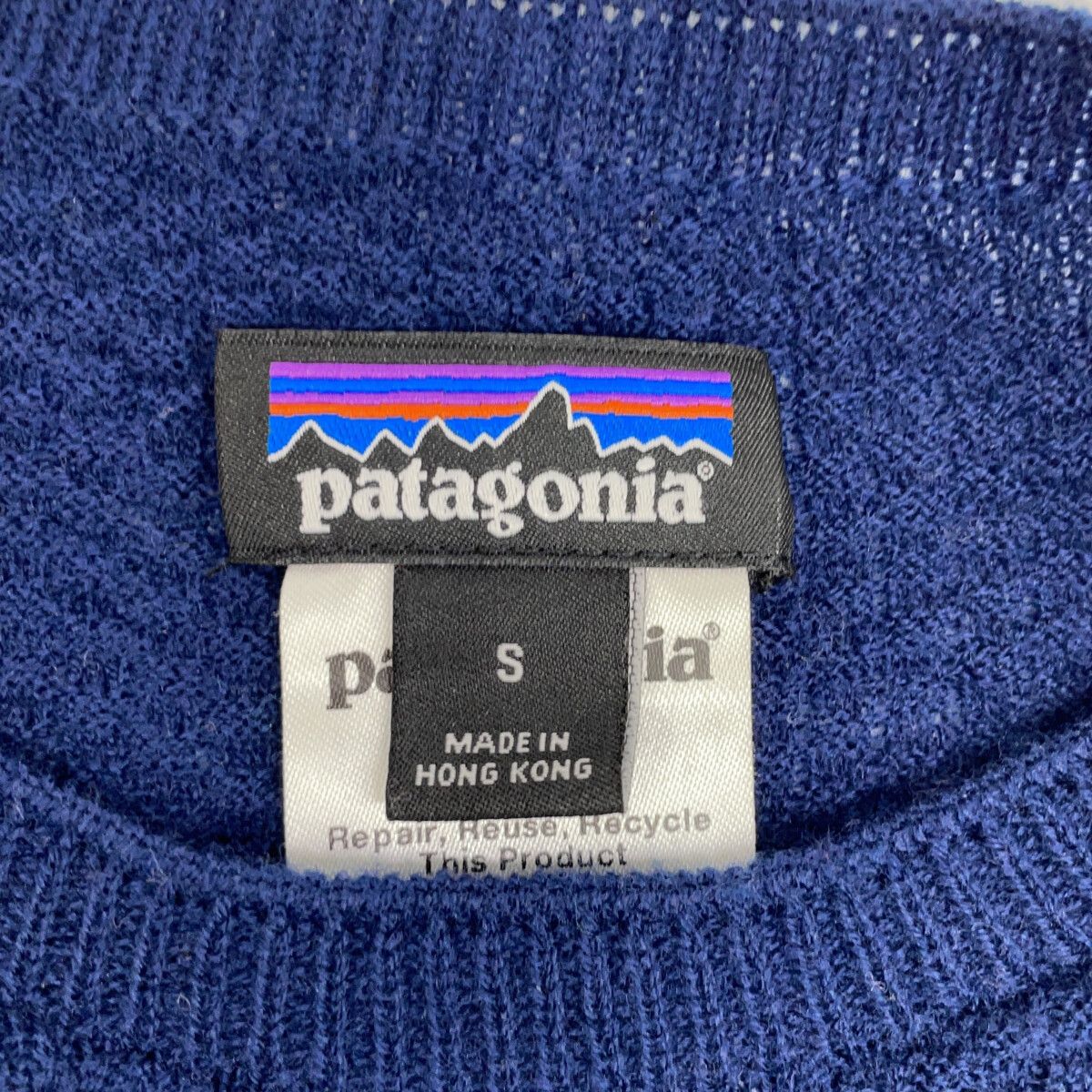 patagonia　パタゴニア　ネイビー 36515 キャプリーン エア クルー ロングシャツ　S