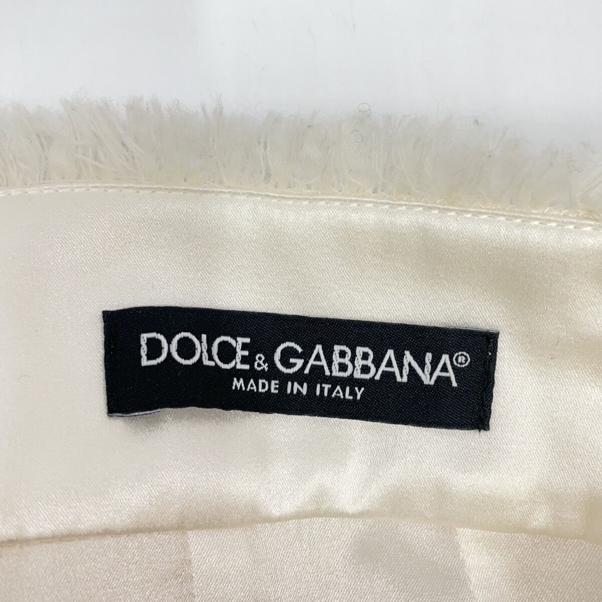 DOLCE&GABBANA ドルチェアンドガッバーナ ホワイト SK F4CJHT GDCAW H ツイード DG金具 スカート 40 DOLCE&GABBANA ドルチェアンドガッバーナ ホワイト SK F4CJHT GDCAW H ツイード DG金具 スカート 40