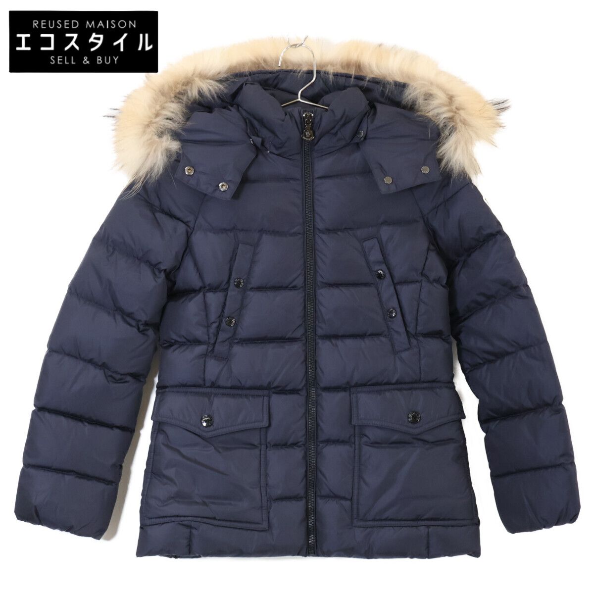 MONCLER モンクレール 【美品】GENET ファー/フード付 ダウンジャケット 140