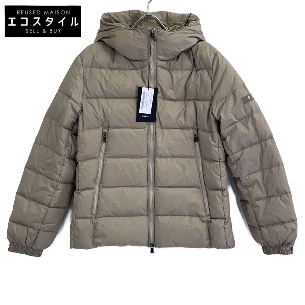 TATRAS　タトラス　23AW MTAT23A4905-D MADHI/マーディ ベージュ ナイロン フーデッドダウンジャケット　04
