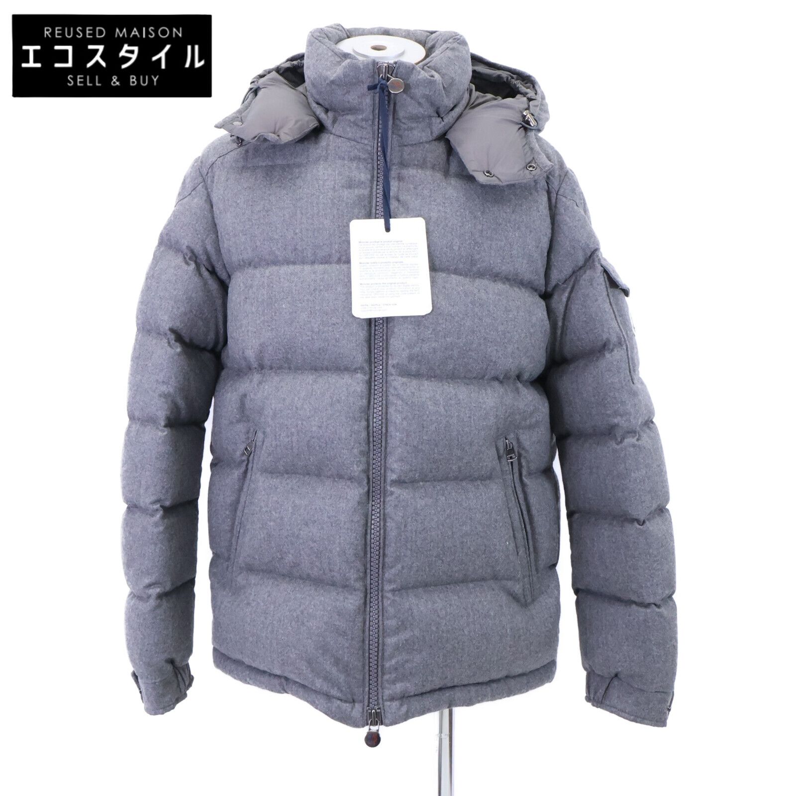 MONCLER　モンクレール　【新品同様】MONTGENEVRE モンジュネーブル ウール フード付ダウンジャケット　4