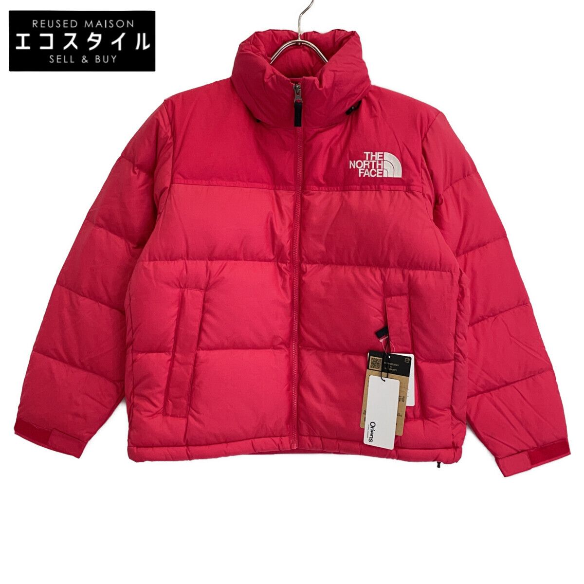 THE NORTH FACE　ノースフェイス　NDW92335 レッド/CM カーマイン Short Nuptse Jacket ショートヌプシダウンジャケット　M