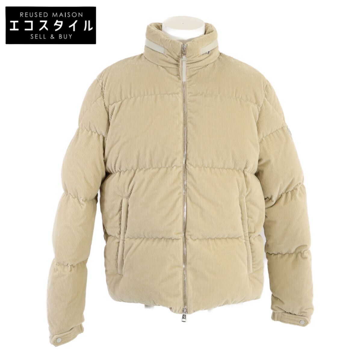 MONCLER モンクレール 23年製 BESBRE/ベスブレ ベージュ コーデュロイ パテッドダウンジャケット 4